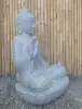  Product image 2 of the product “Seated Buddha made of Riverstone in Abhaya Position - gesture of fearlessness, H.100 cm, natural. ”